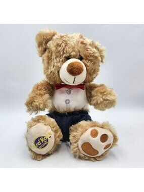 Hard Rock Hotel Tan Teddy Bear Plush Stuffed Animal 8in tall